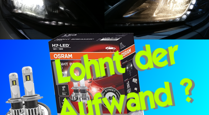 OSRAM NIGHT BREAKER H7-LED; bis zu 220 % mehr Helligkeit, erstes legales LED H7 Abblendlicht mit Straßenzulassung in Deutschland & Österreich